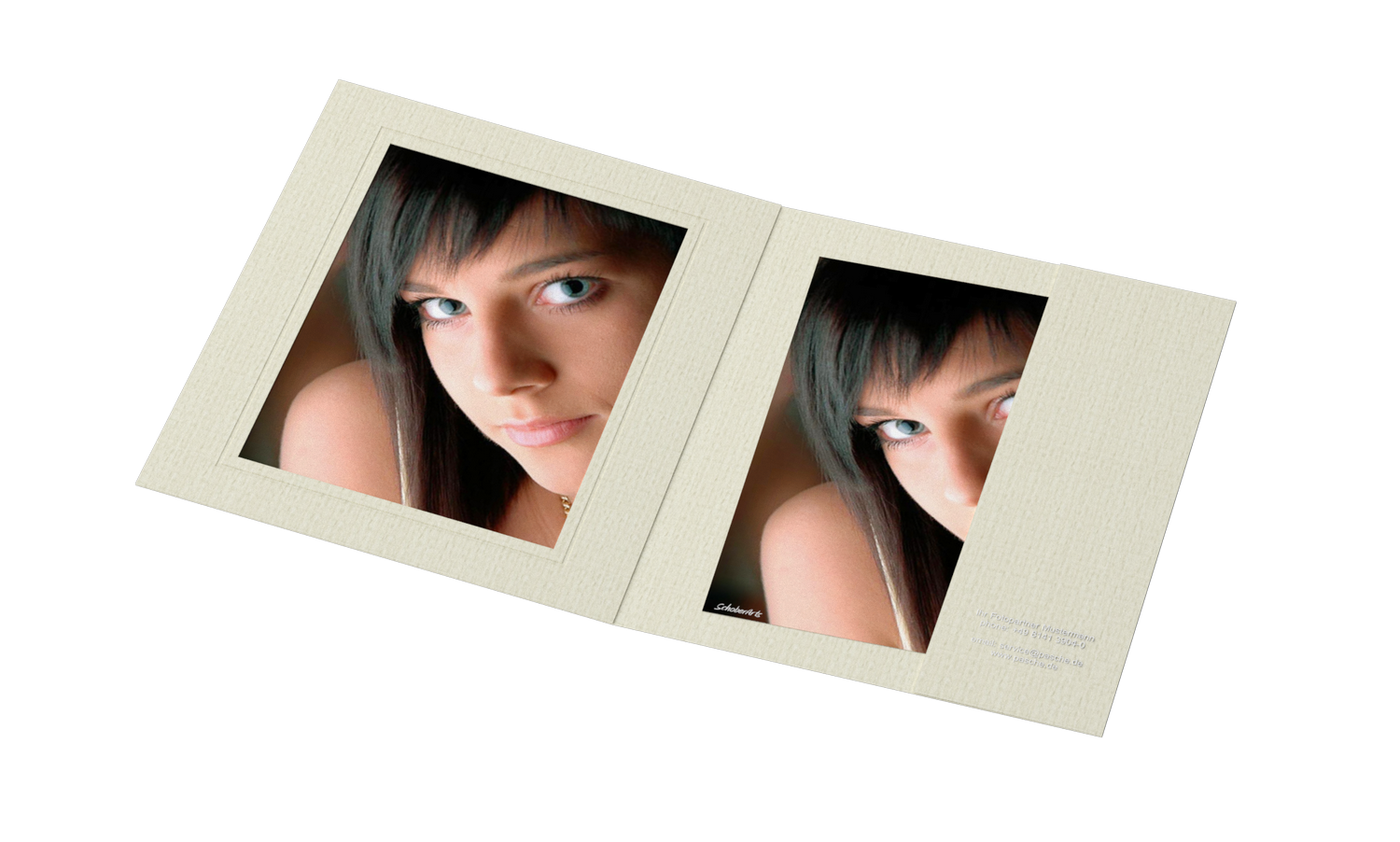 3GMH-L-CR-EX Portraitmappe für 15x20cm Bilder Folienprägung