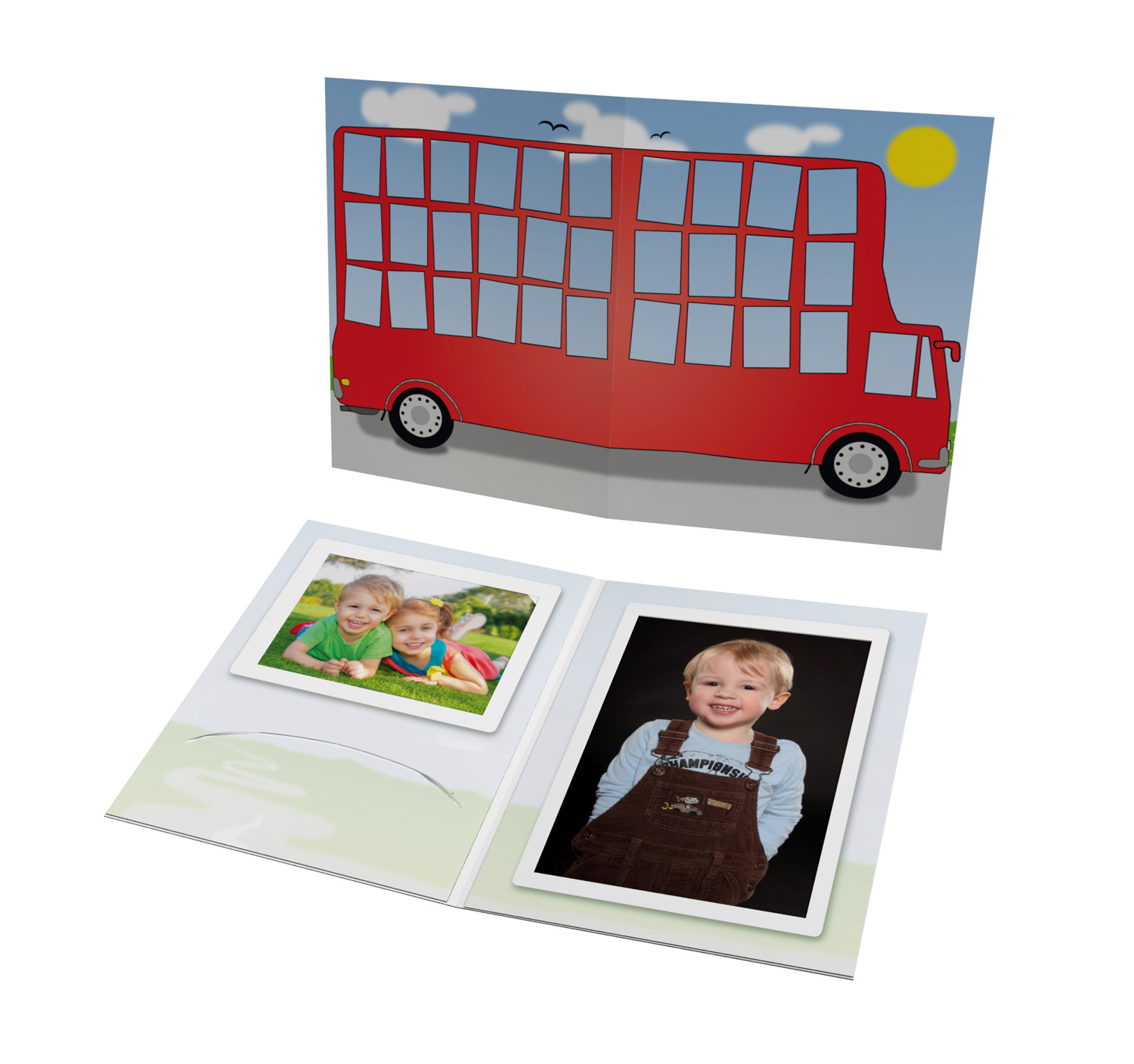 8SMH29-621 Schul- und Kindergartenmappe - Motiv Schulbus
