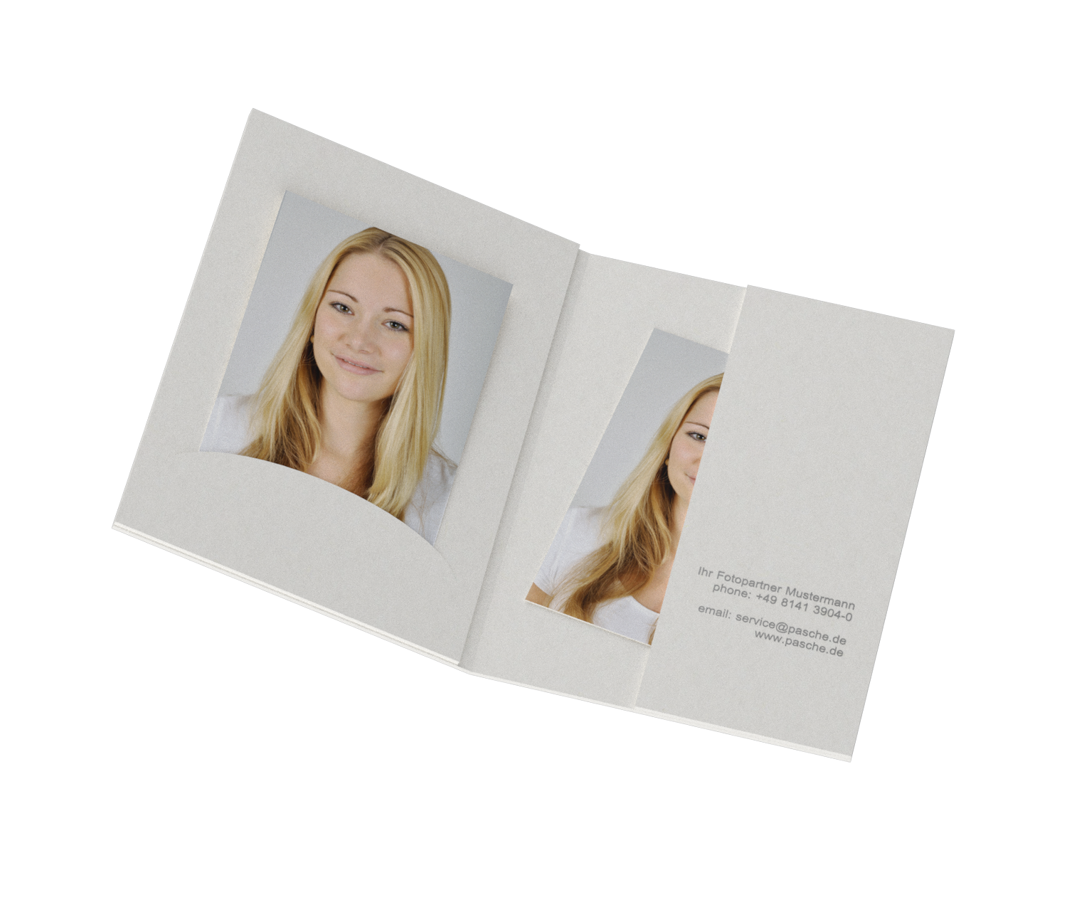 3GTH-XS-WI-EX Portraitmappe für Bilder bis 6x9cm Folienprägung